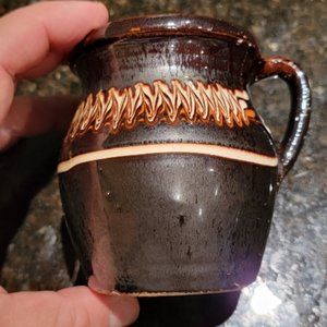 Ceramic  Brown Glazed Pottery Cup
